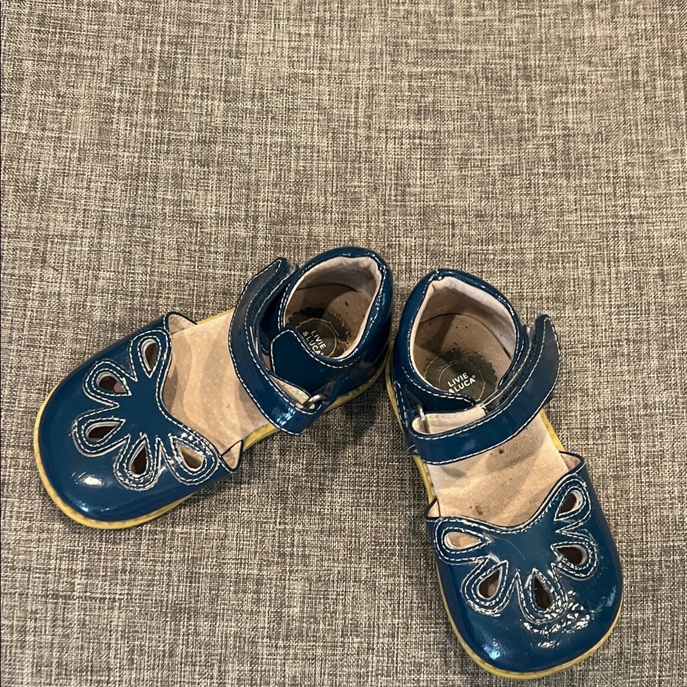 Livie & Luca Navy Blue Dress Shoes for Kids